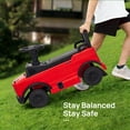 thumbnail image 5 of Track Seven Ride-On Push Car for Toddlers, Licensed Mercedes-Benz Unimog Sliding Car w/Steering Wheel, Under Seat Storage, Foot-to-Floor Ride On Toy for Boys & Girls Aged 1-3 Years, Red, 5 of 7