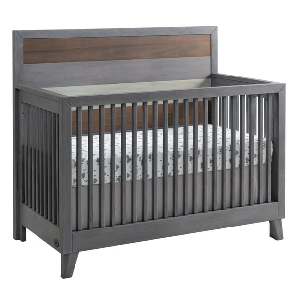 Soho Baby Cascade 4in1 Convertible Crib, MultiTone Gray, GreenGuard