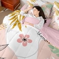 thumbnail image 4 of Homewish Chic Flowers 7-Piece Twin Bedding Sets For Teens Boys Girls,Botanical Plants Bedding Comforter Set,Vintage Aesthetic Breathable Sheet Sets,Lightweight Room Decor,Reversible, 4 of 8