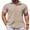 Beige, variant on Short Sleeve Button Up Shirts Men Casual Button-Up Shirt for Men Stylish Summer Vacation Shirts No Tuck