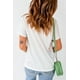 thumbnail image 1 of ABPHQTO Camiseta blanca de manga corta con estampado de leopardo y bandera de EE. UU. para mujer, 1 of 5