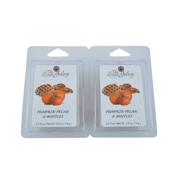 The Scent Galaxy Pumpkin Pecan & Waffles Wax Melts - Highly Scented Wax Melts - Long Lasting Aroma - Pure and Natural - Hand Poured - 2 Pack of 6