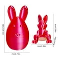 thumbnail image 3 of Post-New Year Promotion Dienrx Easter 3D Printed Bunny Egg Macarons, 3D Printed Bunny Egg Toy Creative Flexible Bunny Easter Egg 3D Dragon Egg Desktop Decoration (Sunset Purple), 3 of 4
