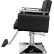 thumbnail image 3 of Sillon Silla Barberia Estetica Cuadrada 360° Moderna Negra Nanofort, 3 of 5