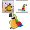 thumbnail image 3 of 22cm de peluche loro juguetes peluche pájaro simución muñeca registro hab un verde Sunnimix Juguetes eléctricos para hablar, 3 of 8
