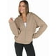 thumbnail image 2 of Sudaderas con Capucha y Cremallera para Mujer, Sudaderas Extragrandes, Conjuntos de Moda Escolar para Otoño, Chaquetas Informales, Ropa de Invierno Camello M, 2 of 9