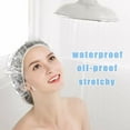 thumbnail image 2 of Olurrisa 17.7" 100pcs Disposable Shower Caps, Large Plastic Clear Hair Cap Thick  Extra Large and Thick Plastic Hair Caps Waterproof Bath Caps for Women, 2 of 5