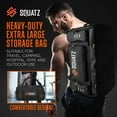 thumbnail image 3 of Squatz Travel Luggage Bag - Foldable Carry-on Backpack, Adjustable and Removable Shoulder Strap, 3 of 6