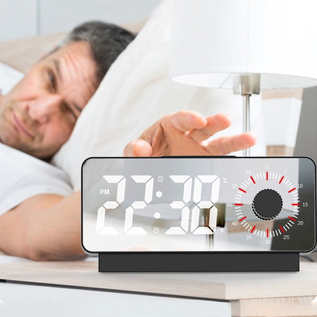 NARABB Countdown Alarm Clock LED Screen Display Visual Manager Mute Alarm Clock For Night Lighting