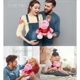thumbnail image 2 of DolliBu I LOVE YOU Plush Sitting Pink Alligator - Cute Stuffed Animal with Red Shirt For Valentine, Anniversary, Romantic Date, Boyfriend, or Girlfriend Gift - 10 Inches, 2 of 6