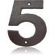 thumbnail image 1 of Cast Iron House Numbers-4.9 Inch High Home Address Numbers/Mailbox Numbers, Number 5, 1 of 5