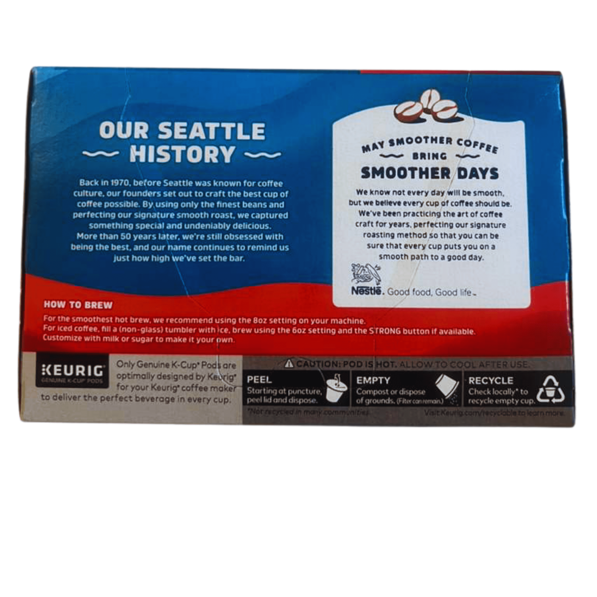 Seattle’s Best Coffee Lighthouse Light Roast K-Cup Pods, 30 Count – Recyclable, Bright & Balanced Single-Serve Cups for Keurig Brewers