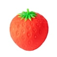 thumbnail image 3 of Giant Strawberry Squish, 6" Jumbo Realistic Strawberry Stress Ball, Large Squeezable Toy Fruit Ball, Big Strawberries Squishies Fidget, Party Favor Slow Rise Pressure Release Toy, 3 of 6