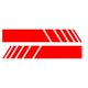 thumbnail image 2 of Pegatinas para Espejo Retrovisor de Coche con Diseño de Rayas Rayas Pack de 6 unidades para Coche (Rojo) RV, 2 of 5