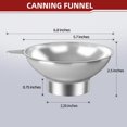 thumbnail image 4 of Embudo de Metal Nomatox Grande con Colador para Transferir Leche, Zumo y Aceites, 4 of 6