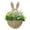 C, variant on AURIGATE Easter Bunny Wooden Wall Hanging Basket, Farmhouse Spring Decor, Handcrafted Hanging Storage for Home Entryway
