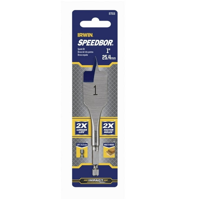 Broca para madera IRWIN Speedbor de acero al carbono de 1 x 4 cm, 1 unidad 87916