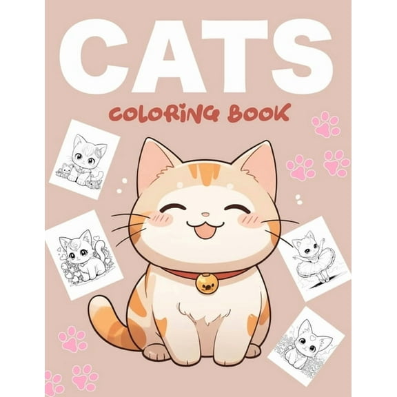 Cats Colorİng Book, (Paperback)