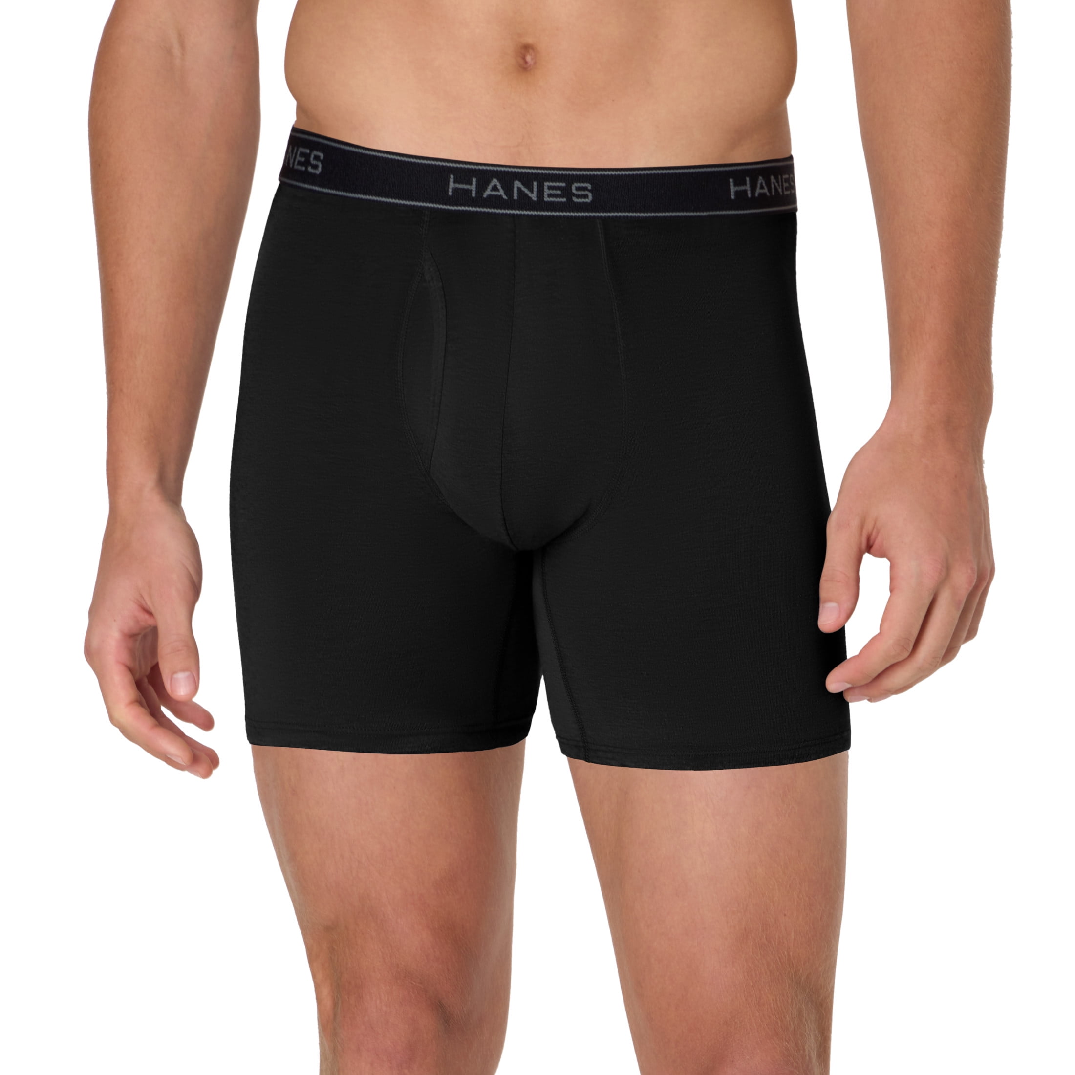 Hanes Mens Underwear Boxer Briefs, 3-Pack, Value Stretchy Boxer Brief Underwear for Men