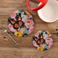 thumbnail image 2 of Coolnut Lifelike Butterfly Pot Holders Trivets Set 2Pcs, Potholders for Kitchens, Pure Cotton Thread Weave Trivets for Hot Dishes/Pot/Bowl/Teapot/Hot Pot Holders Home Decor Gifts, 2 of 7