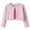 Pink, variant on FamilyThread Girls' Knit Long Sleeve Button Closure Bead Long Sleeved Button Cardigan Coat Shrug For 1-14Y