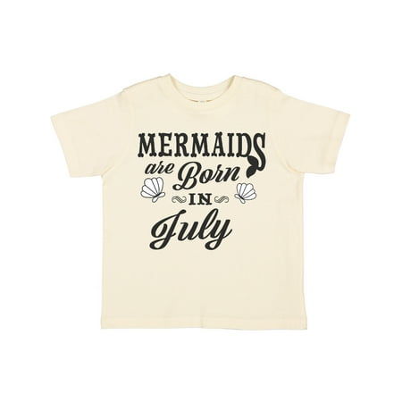 

Inktastic Mermaids are born in July Birthday Gift Toddler Boy or Toddler Girl T-Shirt