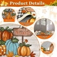 thumbnail image 3 of Fall Pumpkin Kitchen Rugs with Runner Sets 3 Piece Farmhouse Seasonal Harvest Holiday Party Rugs and Mats Non Skid Washable Kitchen Floor Mats for Home Hallway Sink Laundry Decor(Pumpkin), 3 of 6
