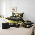 thumbnail image 6 of Manfei Wild Bear Bedding Comforter Set 7 Pieces, Jungle Wildlife Queen Bedding Sets, Chic Daisy Blossom Queen Sheet Sets, Breathable Home Decor, 6 of 8