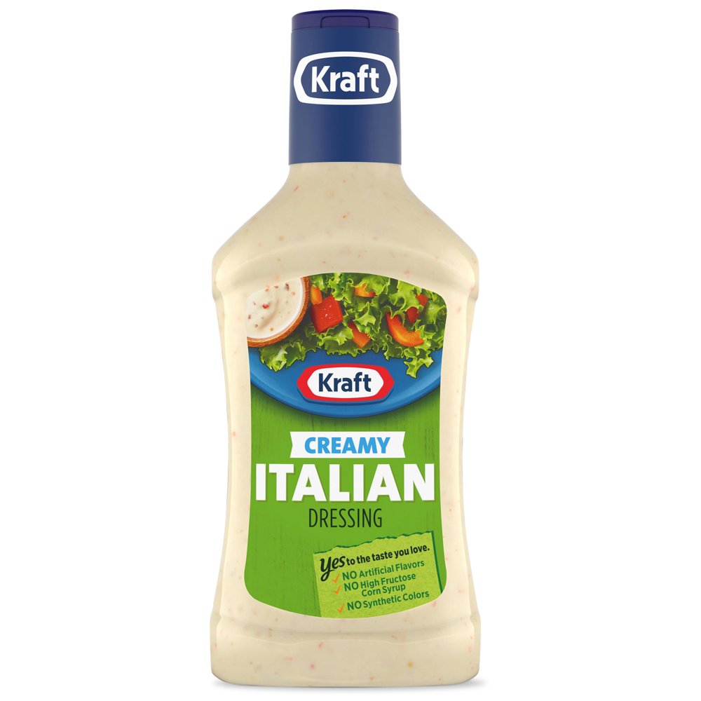 Kraft Creamy Italian Dressing, 16 fl oz Bottle