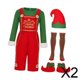 thumbnail image 1 of 2xDisfraz De Navidad Adultos Con Calcetines Ropa Para Carnaval Cumpleaños Mardi Gras Para Hombres L, 1 of 8