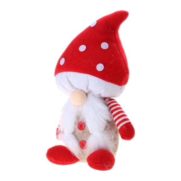 Holiday Mushroom Hat Gnomes Ornaments Christmas Decoration Scandinavian Stuffed Plush Tomtes Kitchen Tiered Tray Decor