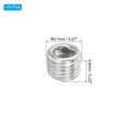 thumbnail image 2 of Unique Bargains 1/16NPT Male Pipe Plug Internal Hex Thread Socket Solid Stainless Steel Pipe Plugs Silver 10 Pcs, 2 of 6