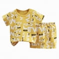 thumbnail image 4 of mgoYE 24 Month Boy Clothes Little Girl's Baby Toddler Kids Clothes Summer T-Shirt Top Shorts Set Outfits|White 3-6 Months, 4 of 7