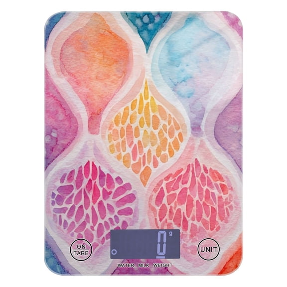 Food Scale Small Food Scale Kitchen Scale Kitchen Electronic Scale Multifunctional Digital Kitchen Scale Baking and Cooking Scale Colorful Pattern