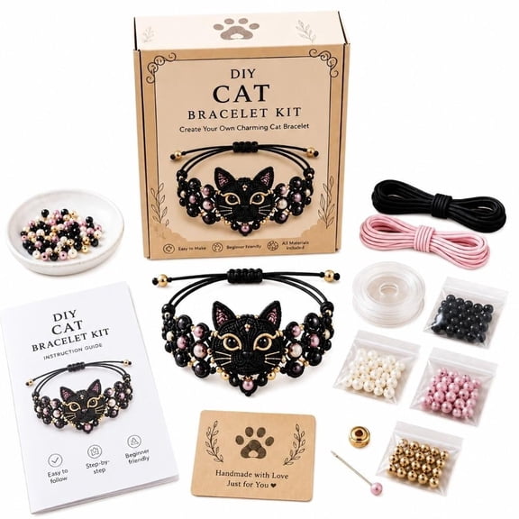 IFRINID Animal Bracelet Making Kit, DIY Bead Craft Set with Storage Box for Kids, Beginners and Jewelry Making