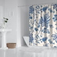 thumbnail image 3 of Floral Theme Polyester Shower Curtain for Bathroom with Hooks and Weighted Hem, Waterproof Bath Decor Sets Hotel Style - Machine Washable,72x72in, 3 of 5
