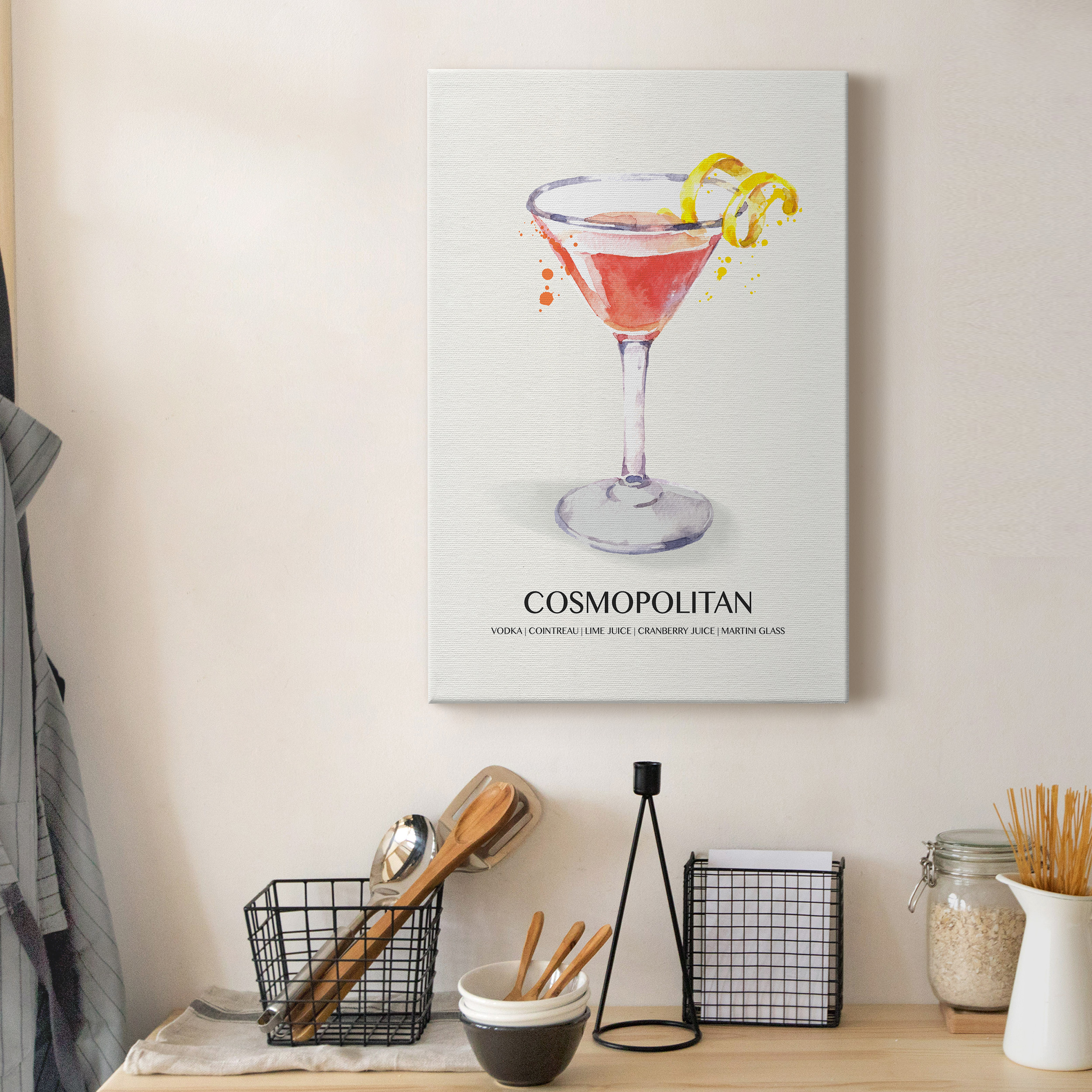 Cosmopolitan Premium Gallery Wrapped Canvas - Ready to Hang - 8 x 12