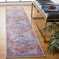 thumbnail image 2 of SAFAVIEH Serapi Flora Oriental Machine Washable Runner Rug, Rust/Ivory, 2' x 9', 2 of 12