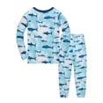 thumbnail image 3 of ATAIKU 100% Cotton Kids Baby Boys Long Sleeve Pajama Sets Toddler 2-Piece Sleepwear Child Summer Whale Pjs 2-8Y, 3 of 11