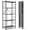 Grey, variant on 5-Tier Foldable Storage Shelf 20 Hooks Wheels Garage Red No Assembly