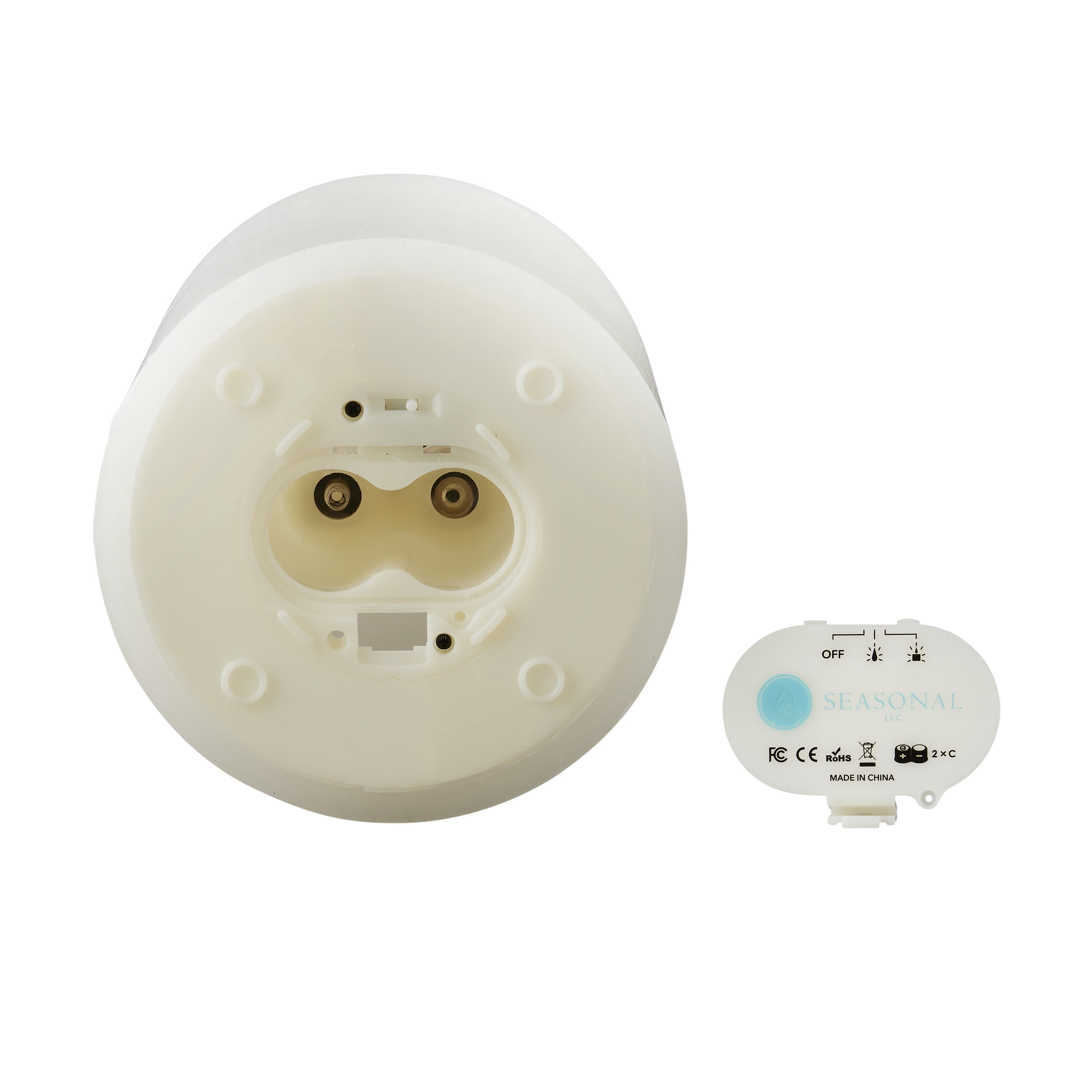 Classic Motion Flameless Candle 3pc Set - 3x5, 3x7, 3x9 Ivory