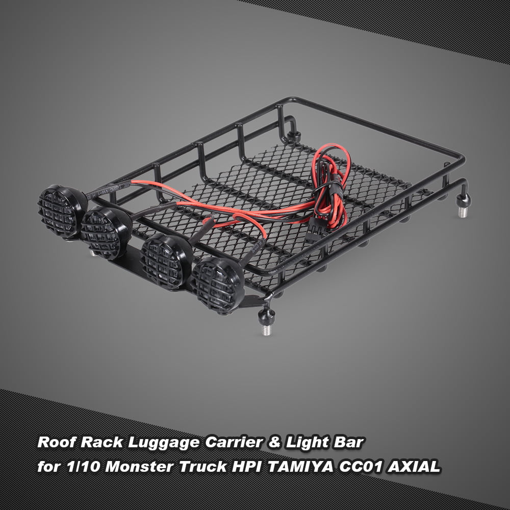 RC Crawler Truck 1:10 Car Roof Rack Luggage for HPI CC01 AXIAL SCX10 4WD D90 