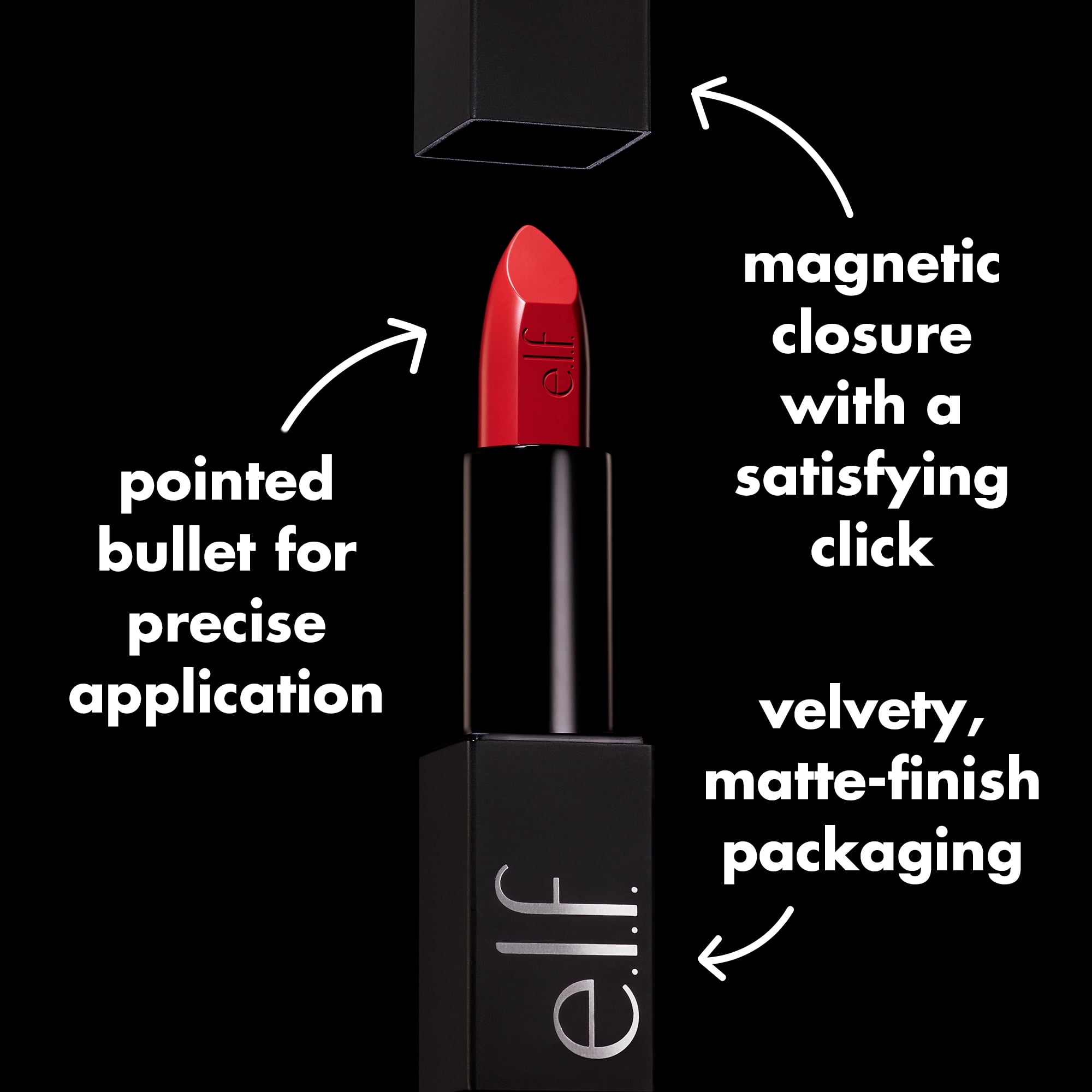 e.l.f. O FACE Satin Lipstick, Own It, 0.13oz