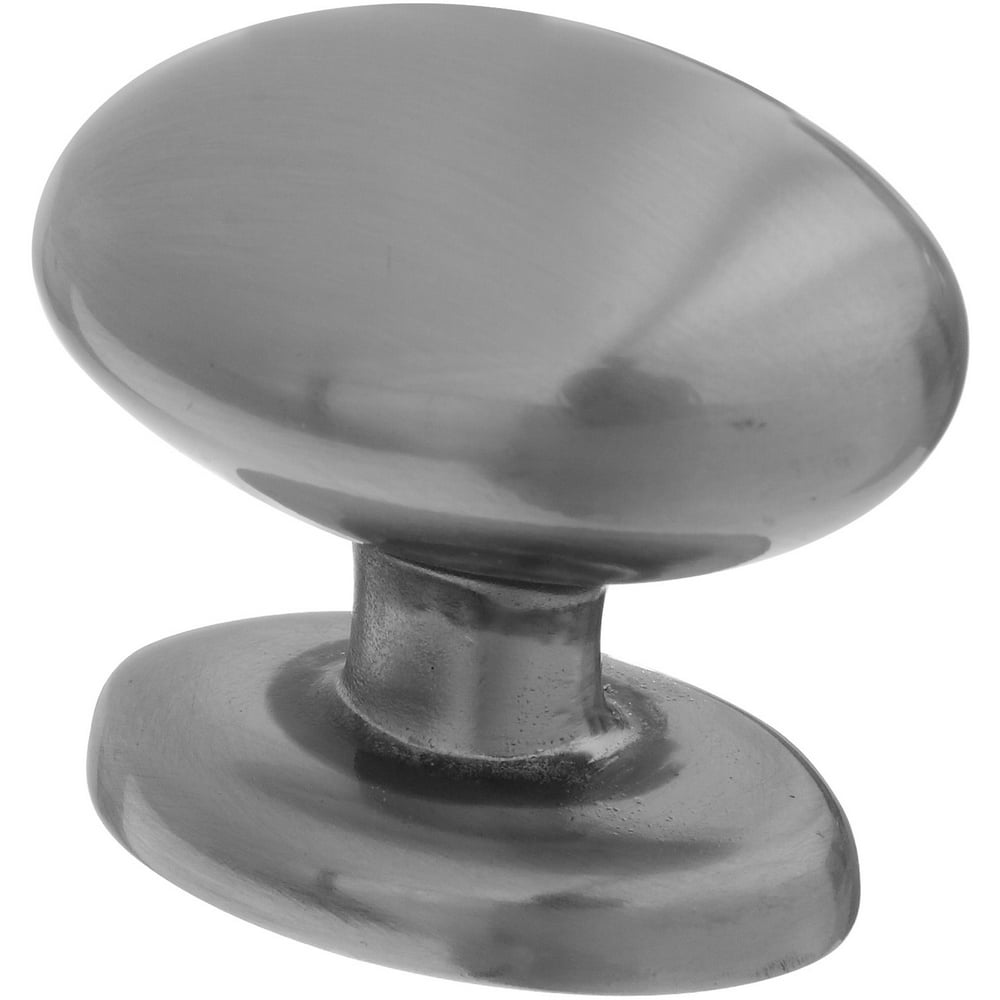 Home Designs S805135 1.34" Satin Nickel Egg Shaped Knob
