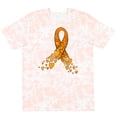 thumbnail image 3 of Inktastic Leukemia Awareness with Orange Ribbon Made of Hearts T-Shirt, 3 of 5