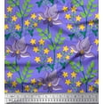 thumbnail image 1 of Soimoi Cotton Duck Fabric Leaves & Floral Artistic Print Fabric by the Yard 56 Inch Wide, 1 of 3