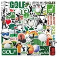 thumbnail image 1 of Juego de pegatinas de vinilo impermeable para palos de golf, 50 unidades, para amantes del golf, 1 of 2