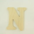 thumbnail image 2 of Package of 1, 10 Inch X 3/4" Thickness Baltic Birch Wood Letter N in The Goudy Heavy Font, Thick, Upper Case for Art & Craft Project, Made in USA, 2 of 4