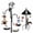 Shape 2, variant on Umailgoo 92" Bird Feeding Station,Heavy Duty Bird Feeder Pole Bird House Stand Mount Kit with Squirrel Proof Baffle,Adjustable Buddy Poles for Outdoors Hanging