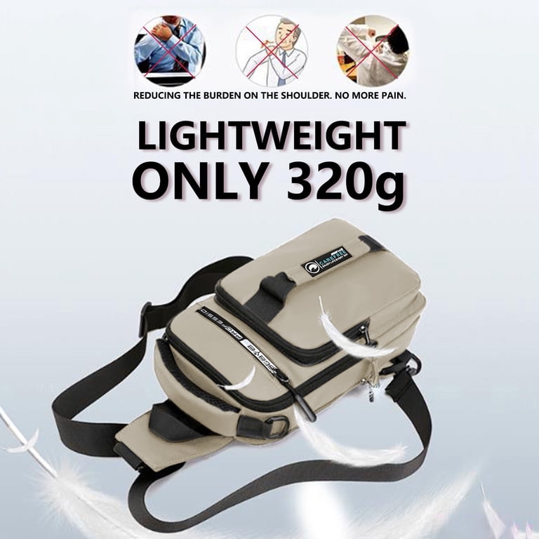 Mini Sling Backpack Daypack for Hiking Travel Outdoor Sports Casual Use Amazon.com: SEAFEW Sling Backpack bag for Men Khaki  main image 4